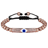 Pattern Micro Pave Zircon Stretch Bracelet