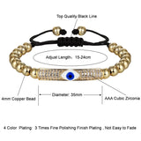 Pattern Micro Pave Zircon Stretch Bracelet