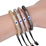Pattern Micro Pave Zircon Stretch Bracelet