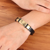 Classic Style Leather Bracelet for Men Stainless Steel Charm Punk Jewelry