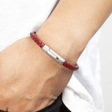 Men's Stainless Steel Leather Bracelet 19cm/21cm/23cm Sports Jewelry Christmas G