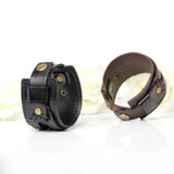 Leather Bracelets Pearl-Clasps Bandage Wrap Charm Bracelet Men Bangles