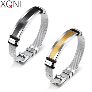 Men's Mesh Strap Stainless Steel Bracelet 16.5-21 CM