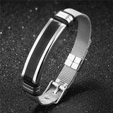 Men's Mesh Strap Stainless Steel Bracelet 16.5-21 CM