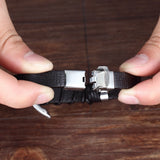 Men's Leather Bracelet Hand-knitted for Boys - Christmas Commemorative