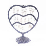 XRHYY Love Heart Shape Jewelry Stand Necklaces Organizer Display Holder