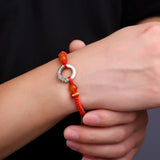 Hand-woven Rabbit Bunny Red Bracelet for Men and Women