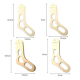 XS-L Natural Wood Sock Blocker DIY Knitting Sock Forms