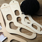 XS-L Natural Wood Sock Blocker DIY Knitting Sock Forms