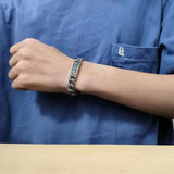 XS Bracelet Auspicious Pattern Retro Couple Ring Buckle Bracelet