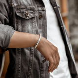 XS Retro Beaded Bracelet Hand Woven Men's Small Hand Rope