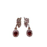 Delicate XS Earrings with Hollow Oval Leaves