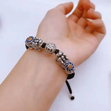 Retro Hand-Woven Pixiu Bracelet for Men and Women