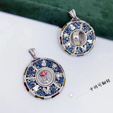XS Inverted Enamel Pendant Buddha Babao Antique Chaotic National Style