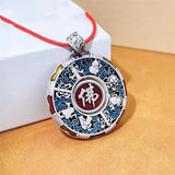 XS Inverted Enamel Pendant Buddha Babao Antique Chaotic National Style