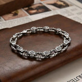 XS Retro Bracelet Personality Eternal Rattan Pattern Diamond Bracelet