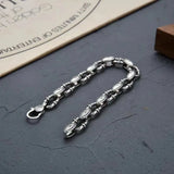 Rattan Grass Pattern Bracelet Men's Retro Ring Hoop