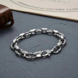 Rattan Grass Pattern Bracelet Men's Retro Ring Hoop