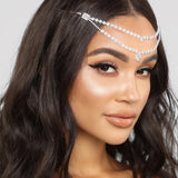 Double Layer Rhinestone Hair Clip Wedding Bridal Accessories