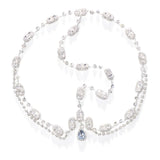 Boho Rhinestone Head Chain Water Drop Pendant Hair Jewelry for Women