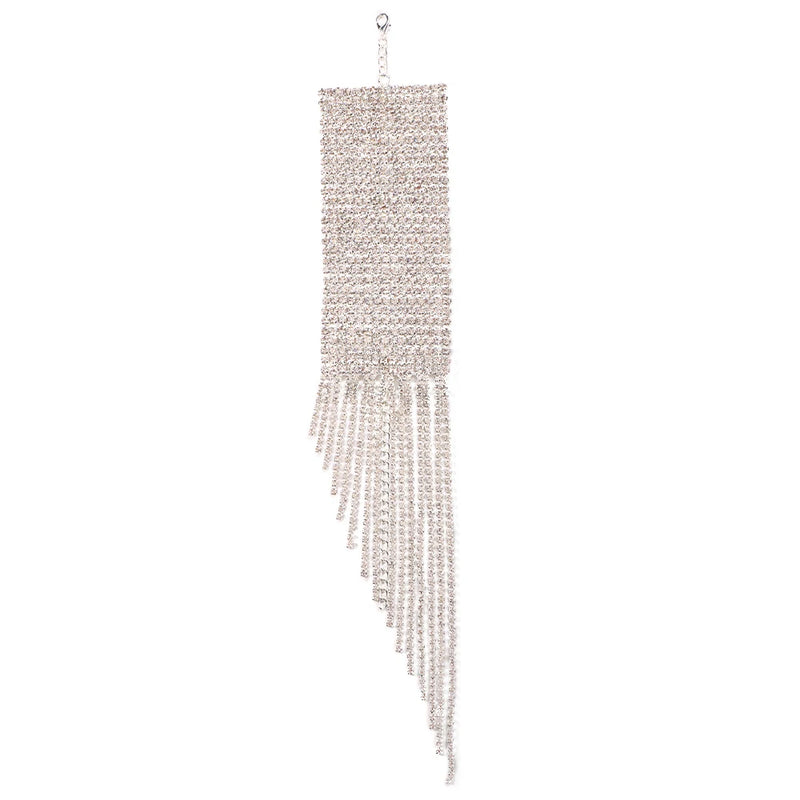 XSBODY Long Tassel Bracelet for Women Charm Rhinestone Gift Christmas Jewelry