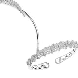 CZ Palm Chain Hand Bracelet with Ring Harness Bangle
