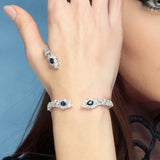 XSBODY Zircon Bracelet Wedding Hand Palm Bangle Jewelry