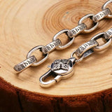 Men's S925 Thai Silver Braided Chain Necklace