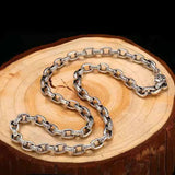 Men's S925 Thai Silver Braided Chain Necklace