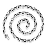 Men's S925 Thai Silver Braided Chain Necklace