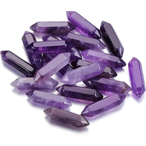 10pcs Reike Healing Natural Stones Hexagonal Points for Reiki Balancing
