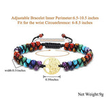 7 Chakra Crystal Yoga Beads Bracelet Reiki Healing Life of Tree