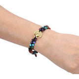 7 Chakra Crystal Yoga Beads Bracelet Reiki Healing Life of Tree