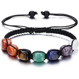 7 Chakra Crystal Yoga Beads Bracelet Reiki Healing Life of Tree