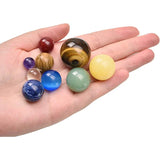 9 Planets Solar System Crystal Ball Set Celestial Decor Gift