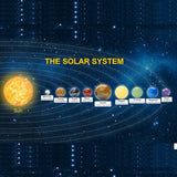 9 Planets Solar System Crystal Ball Set Celestial Decor Gift