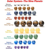 9 Planets Solar System Crystal Ball Set Celestial Decor Gift