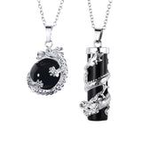 XSM Chakra Reiki Healing Stones Dragon Pendant Set