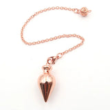 XSM Cone Round Brass Metal Pendulum for Healing Reiki Meditation Divination
