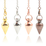 XSM Cone Round Brass Metal Pendulum for Healing Reiki Meditation Divination