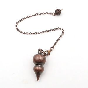XSM Copper Gourd Dowsing Pendulum for Healing Balance Meditation