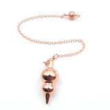 XSM Copper Gourd Dowsing Pendulum for Healing Balance Meditation