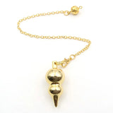 XSM Copper Gourd Dowsing Pendulum for Healing Balance Meditation