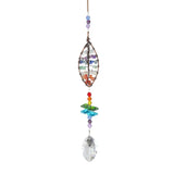 XSM Tree of Life Crystal Sun Catcher Window Heart-Shaped Suncatcher