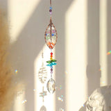XSM Tree of Life Crystal Sun Catcher Window Heart-Shaped Suncatcher