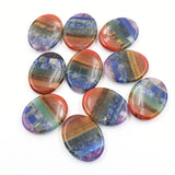 7 Chakra Crystal Oval Pocekt Palm Stone Thumb Stone