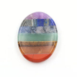 7 Chakra Crystal Oval Pocekt Palm Stone Thumb Stone