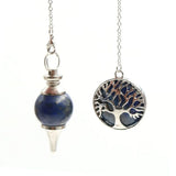 XSM Tree of Life Stone Pendulum Ball Pendant Wicca