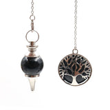 XSM Tree of Life Stone Pendulum Ball Pendant Wicca