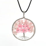 XSM Gravel Chips Flower Pattern Pendants Natural Stones